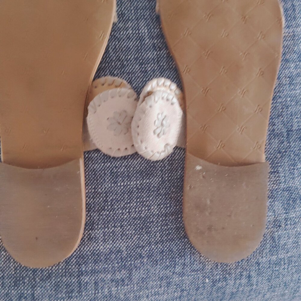 Suede beige Size 8.5 Jack Rogers flat slide beige color. - Picture 6 of 7